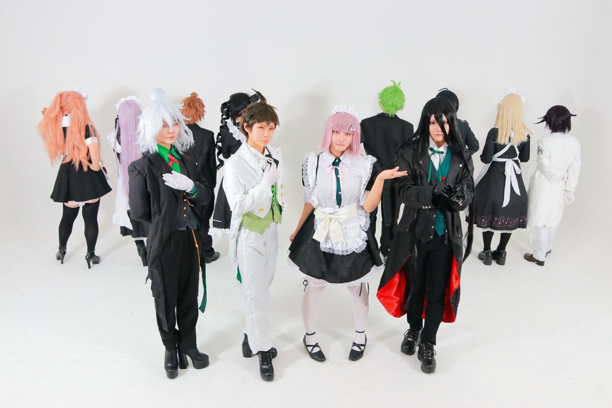 sakichi682's tweet photo. 【コスプレ】 
ダンガンロンパ /マルイコラボ衣装
photo…白子杏さん(@k_iiiii_k)
#1124論破執事メイド併せ https://t.co/z6GJzr1vrg