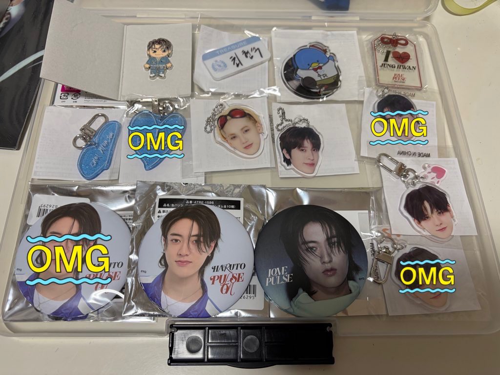 TREASURE POPUP 缶バッジ 顔アクキー トレカ 交換 