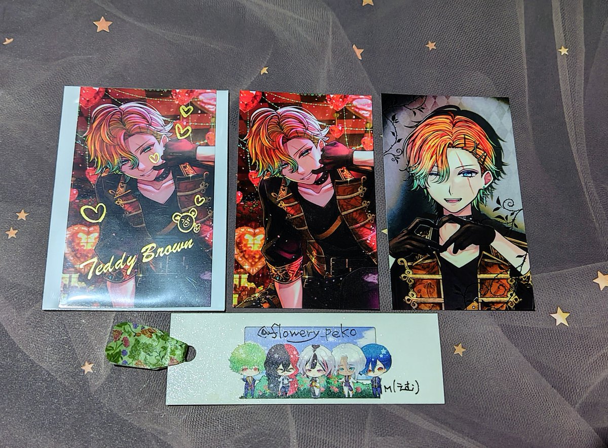 交換】あくねこ バレンタイン トレカ 箔押し 譲：テディ(SSR) 求