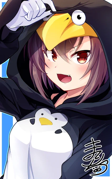 久々にオリキャラを描いてみた(ง ˘ω˘ )ว