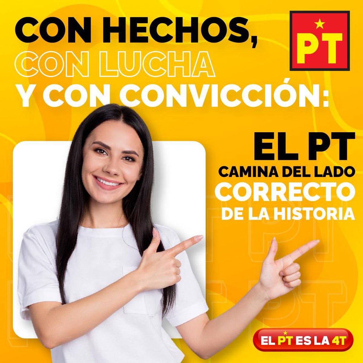 Con hechos, con lucha y con convicción: el #PT camina del lado correcto de la historia.

#Ptesla4t