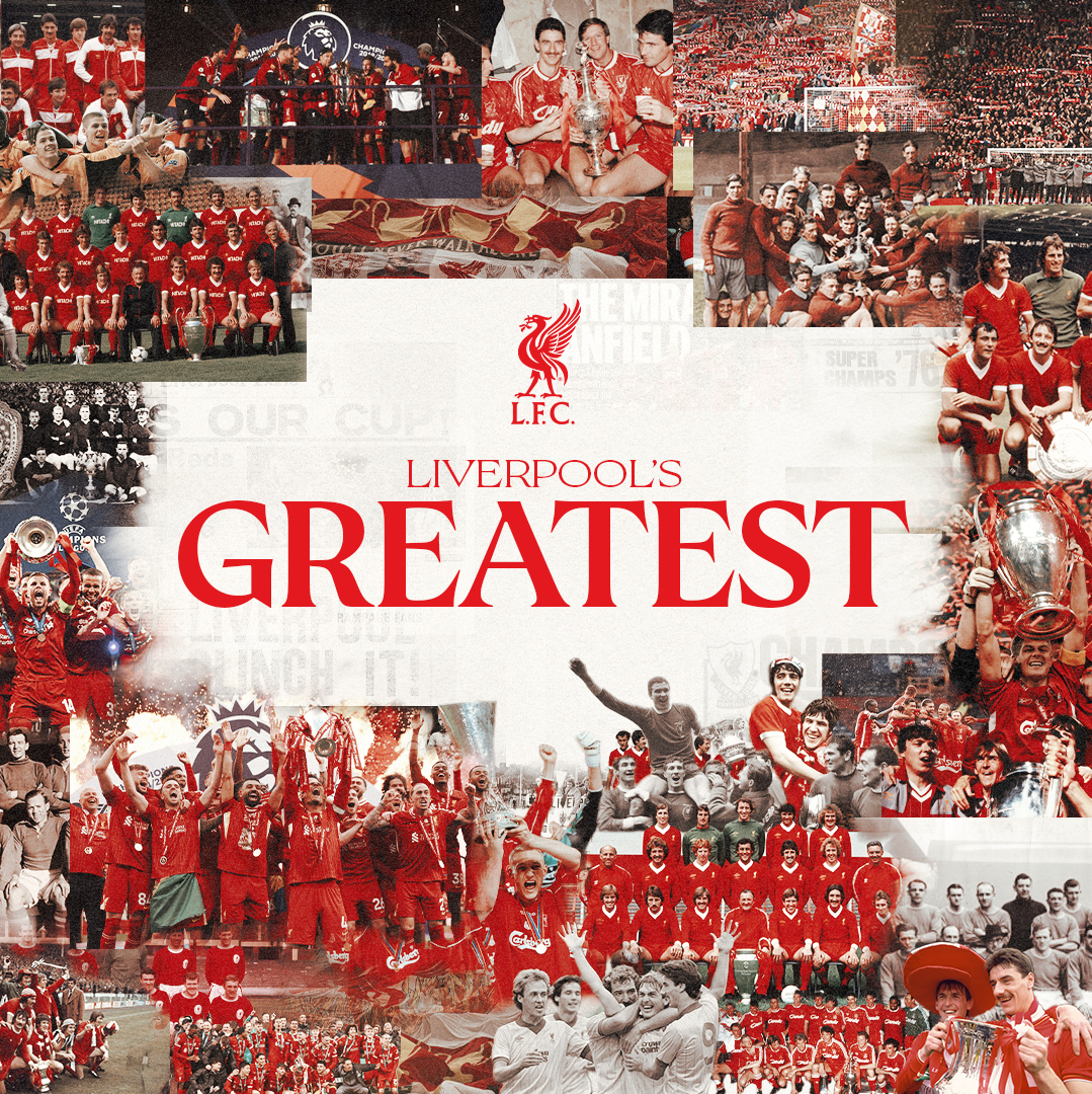 LFC's tweet photo. This summer, we will be celebrating the very best to have represented the Reds' men's team since 1892, producing a comprehensive list of the top 100 🙌

Cast your vote now in a huge new club poll to decide Liverpool's Greatest 🔴