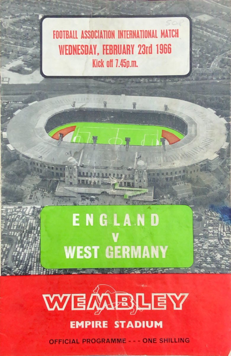 England beat West Germany 1-0 in a Wembley friendly #OTD in 1966