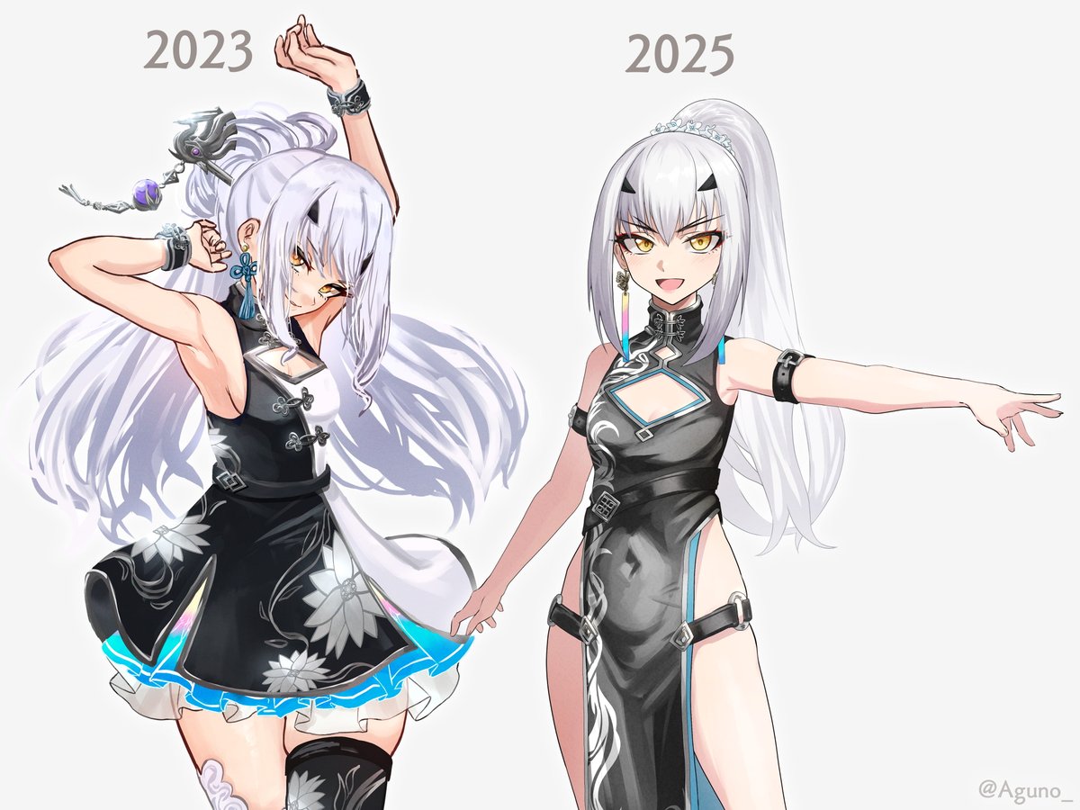 チャイナメリュジーヌ
線画と太ももが細くなった

#FGO 