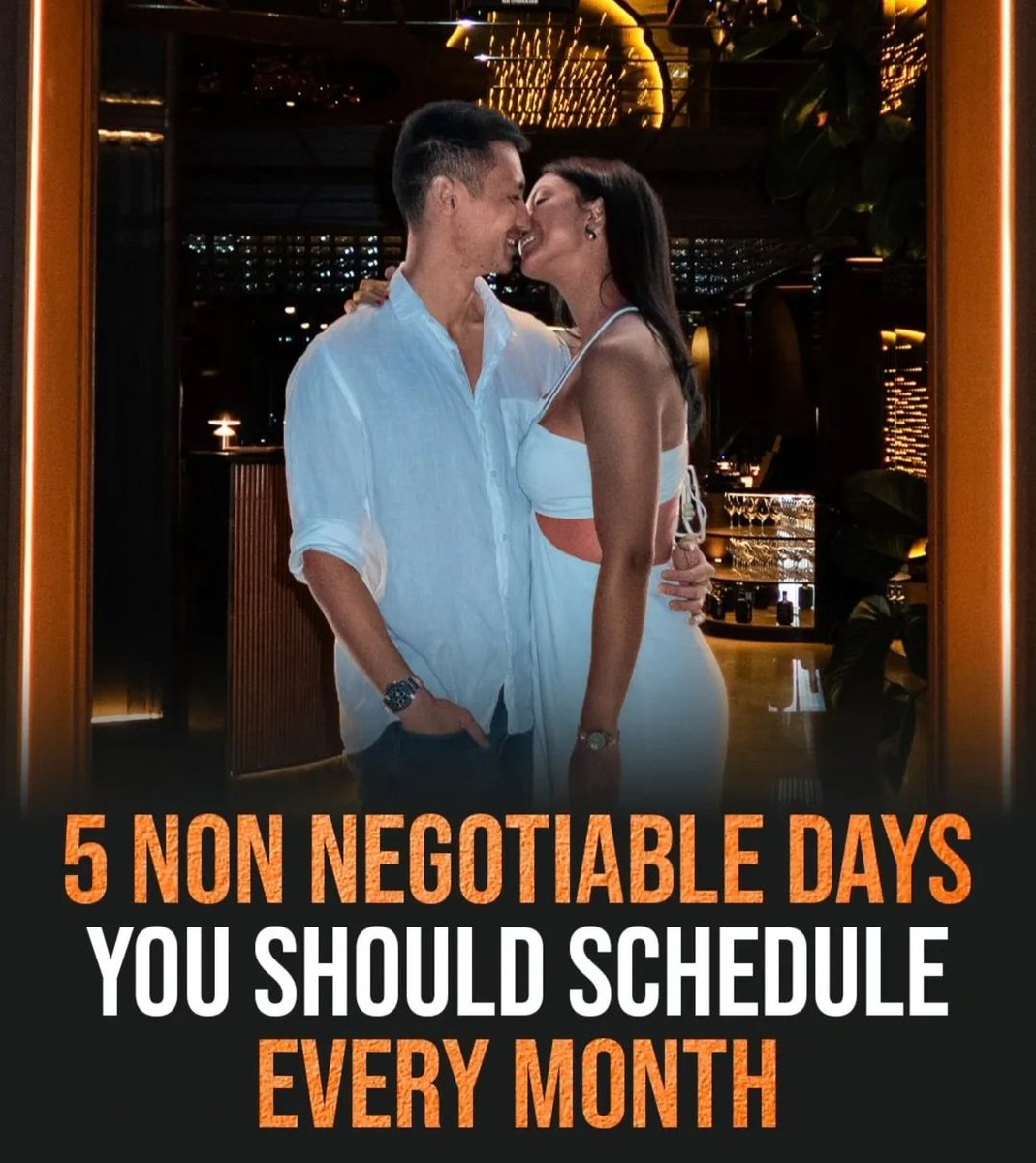 PhilosophyMonk's tweet photo. 5 NON NEGOTIABLE DAYS YOU SHOULD SCHEDULE EVERY MONTH https://t.co/mnFzpzrXCT