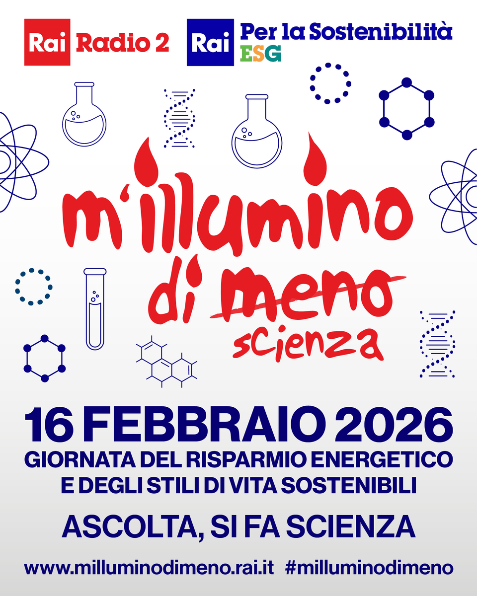🌱La scienza è lo strumento che ci aiuta a comprendere i sistemi naturali, proteggere la fertilità del suolo e sviluppare soluzioni concrete contro la crisi climatica.🌍💡 Oggi e sempre M’illumino di Scienza!
#MilluminodiMeno2026 
<a href="/caterpillarrai/">Caterpillar Radio2</a>