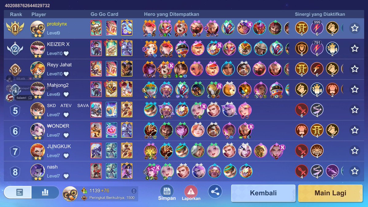 999 pertama season ini hehehe