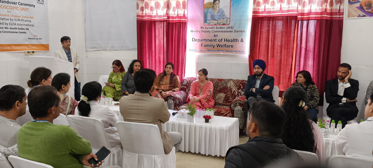 diosamba1's tweet photo. Advanced laparoscopic technology now available at Govt. Hospital Ghagwal, bringing high-quality surgical care closer to citizens.
DC Samba @SudanAyushi emphasized skill upgradation of medical staff to ensure the best patient outcomes.
@diprjk https://t.co/UwLduFYSE3