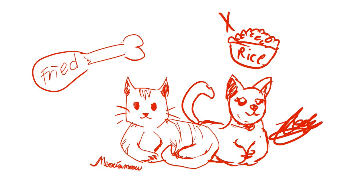 late to upload i know but here is a little sketch me and my wife did of our kids during valentines day

(my wife is better at drawing then me 😭)

#valintinesday <a href="/meociameow/">Nyaokameo</a>