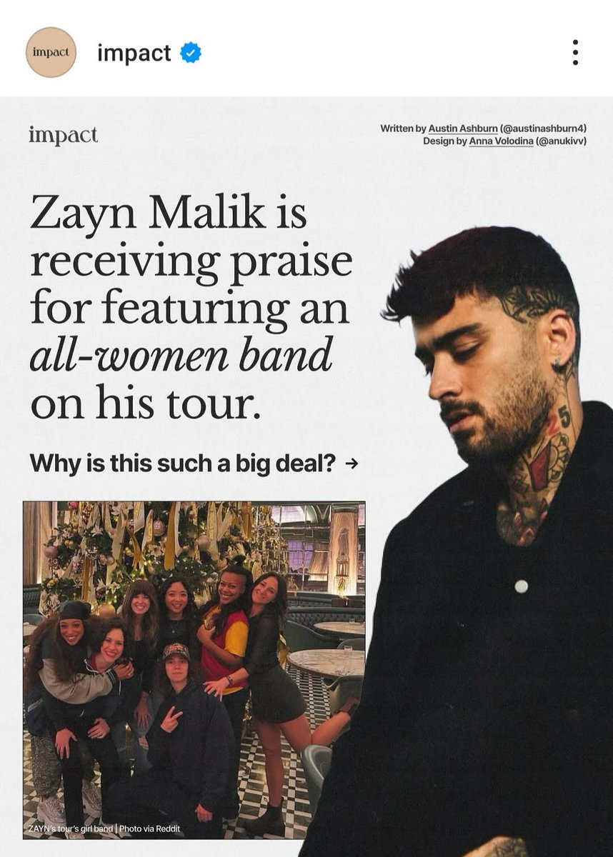 Kenya_100's tweet photo. Zayn's band is all women only.
He is amongst a select few current artists to have an all women band.
His management consists of women and he is a huge champion of women's causes. https://t.co/nszd43TDGF