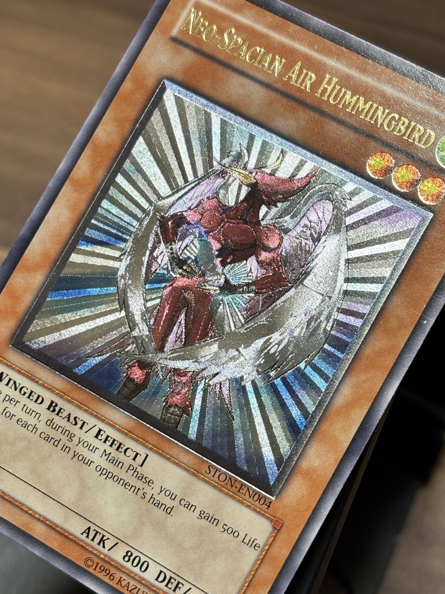 今週のレリ写。今回はN・エアハミングバードの英語版アンリミレリーフ