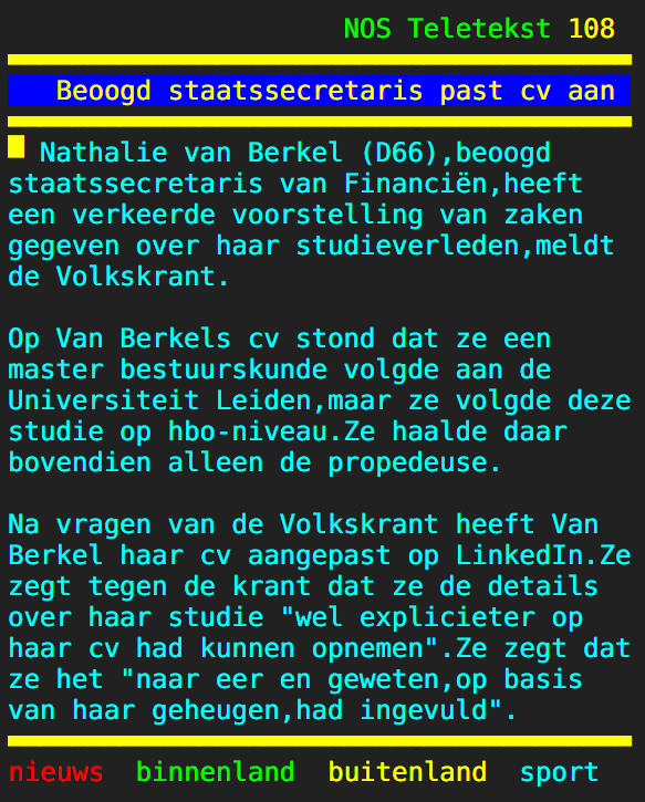 Bewindspersonen met geheugenverlies. Waar heb ik dat toch eerder gehoord? 🤔
Niet meer weten of je een universitaire studie of een hbo opleiding hebt gedaan, wie daar intrapt mag met recht #domlinks worden genoemd.
#bendevanjetten #d66