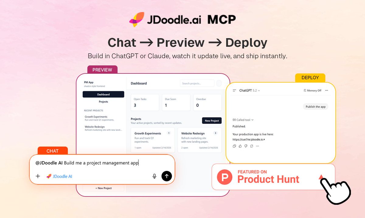 melvyalmeida's tweet photo. @TimJayas https://t.co/yQny9gNg5b MCP - just launched on Product Hunt too :)
https://t.co/8eBvOaUfXR https://t.co/LdPjXiZDb9