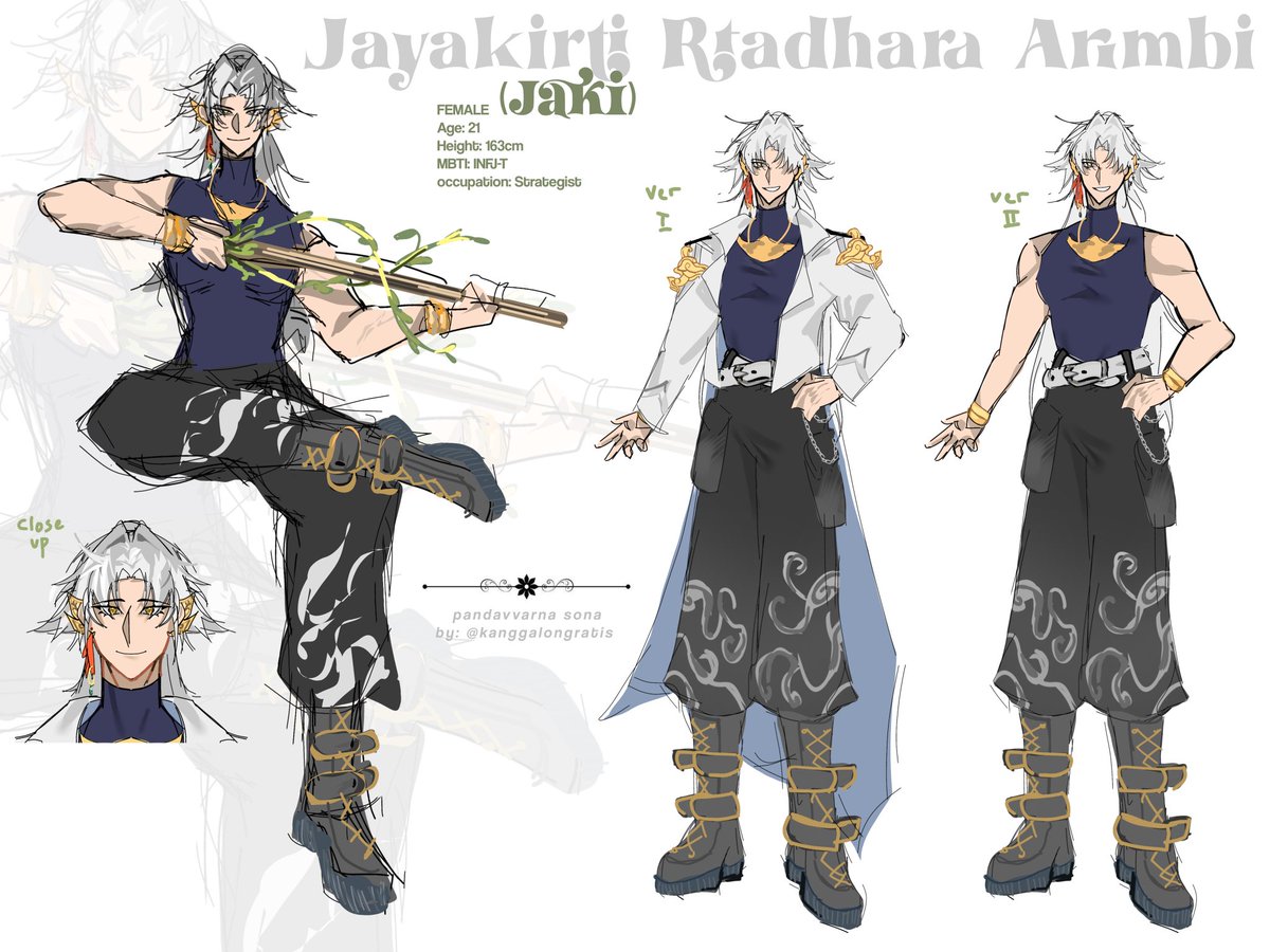 #PANDAVVARNA (oc)sona.

revisi dari yang kemarin alias yg ini lebih niat🙏🙏 ngambil sedikit referensi dari Dewi Arimbi juga, dan namanya tak kasih “Arimbi” aja sekalian ((tapi dia BUKAN Dewi Arimbi ya guys))