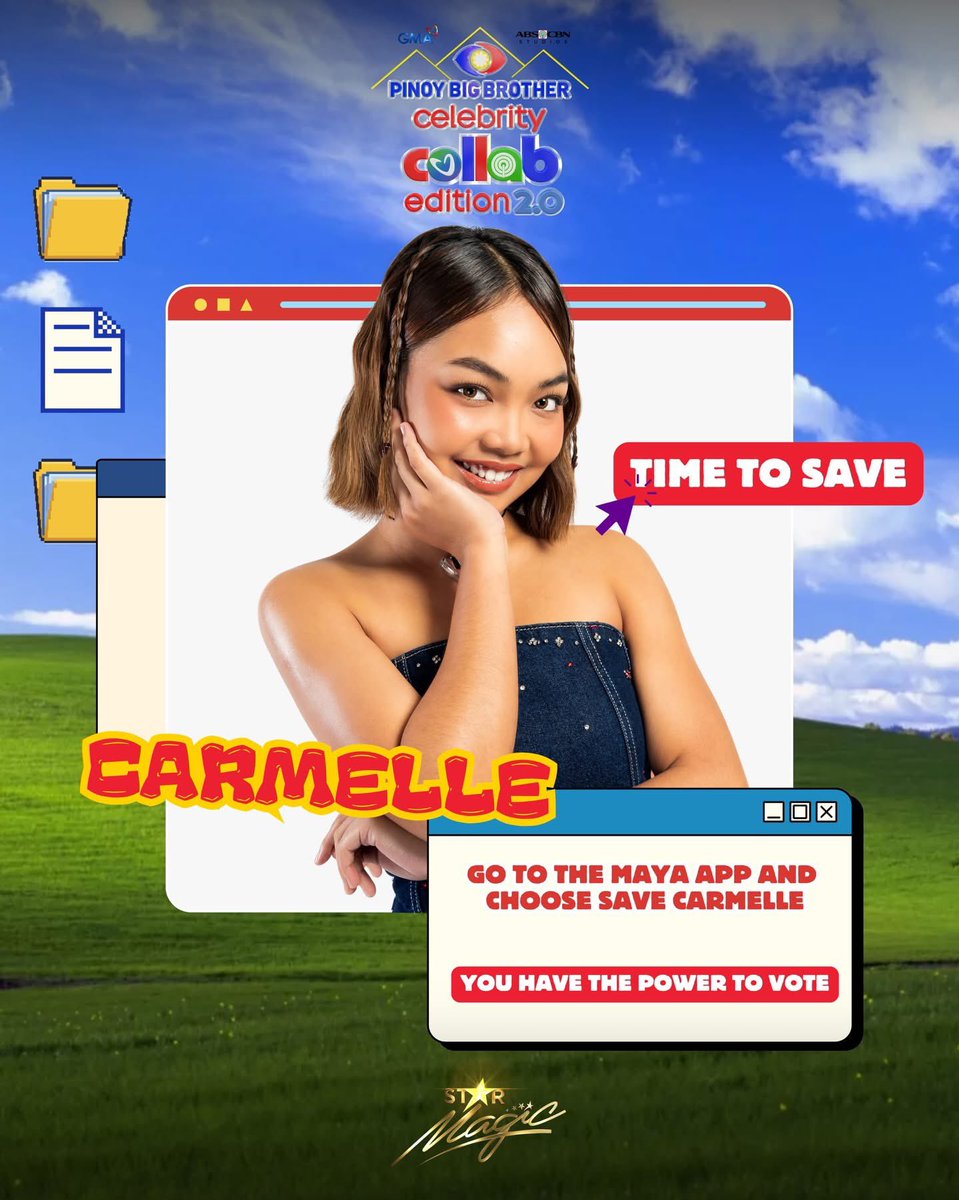 Madlang People! Our TNT champion #CarmelleCollado is counting on YOU 🫵🏻  to save her BnK stay! 

📱Grab your gadget and vote for her via the Maya app! 

#PBBCollab2point0 #ItsShowtime