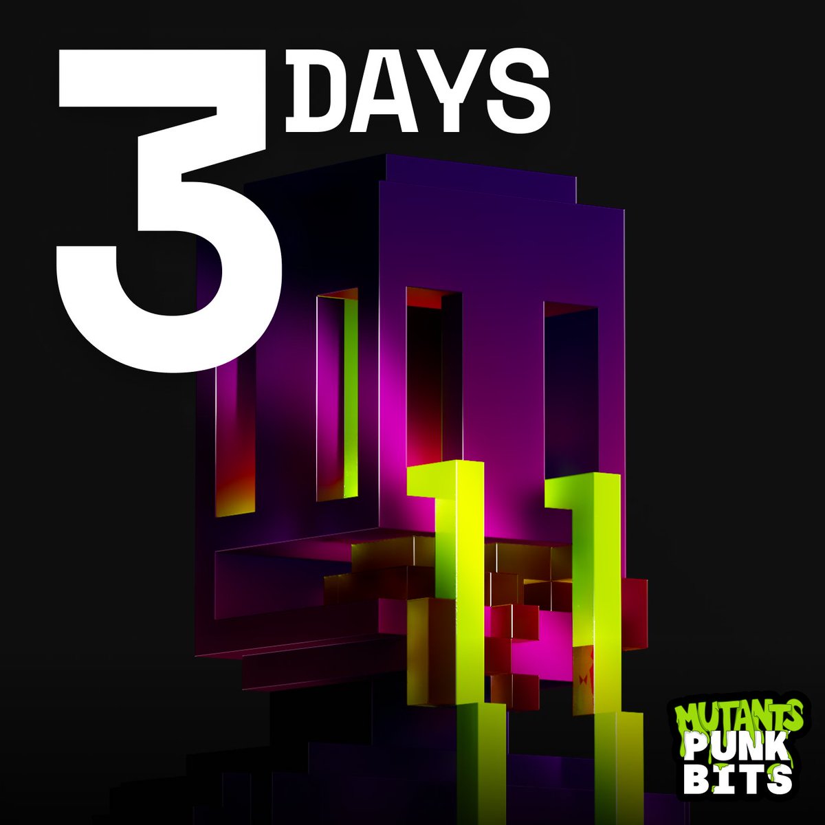 GM

He’s been hiding in the shadows.
Glitching. Watching. Waiting.

This Mutant Punk stays unseen for 3 more days…

Then the collection launches.

No more hiding.

Launch: 19th FEB 2026
Mint page link in bio.