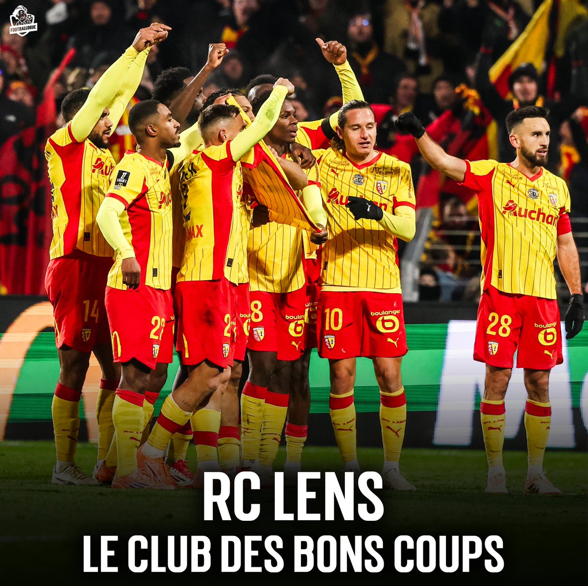 C'est 𝗗𝗜𝗡𝗚𝗨𝗘 de se dire que le RC Lens joue actuellement le titre en ayant dans son effectif uniquement des 𝗝𝗢𝗨𝗘𝗨𝗥𝗦 𝗔𝗖𝗛𝗘𝗧𝗘́𝗦 𝗠𝗢𝗜𝗡𝗦 𝗗𝗘 𝟭𝟬𝗠€ ! 😳❤️💛

🇫🇷 Robin Risser : acheté 3M€
🇫🇷 Régis Gurtner : libre
🇫🇷 Mathieu Gorgelin : libre

🇦🇹 Samson Baidoo