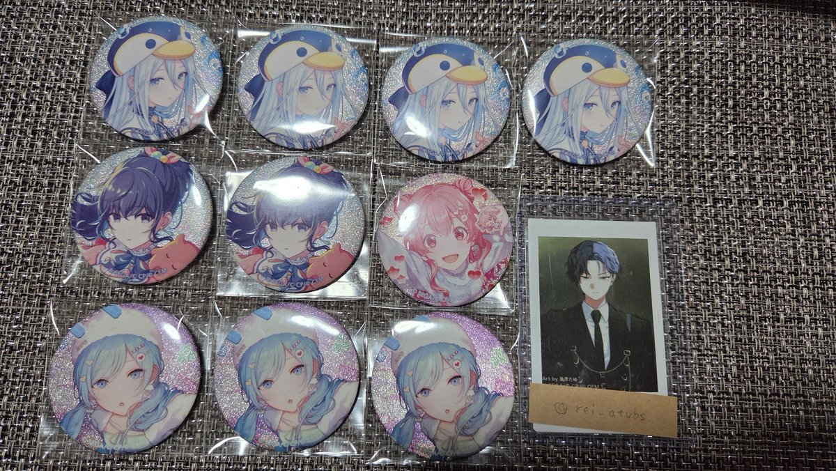交換 プロセカ グリッター缶バッジ 46B 【譲】奏まふゆ愛莉雫杏 【求