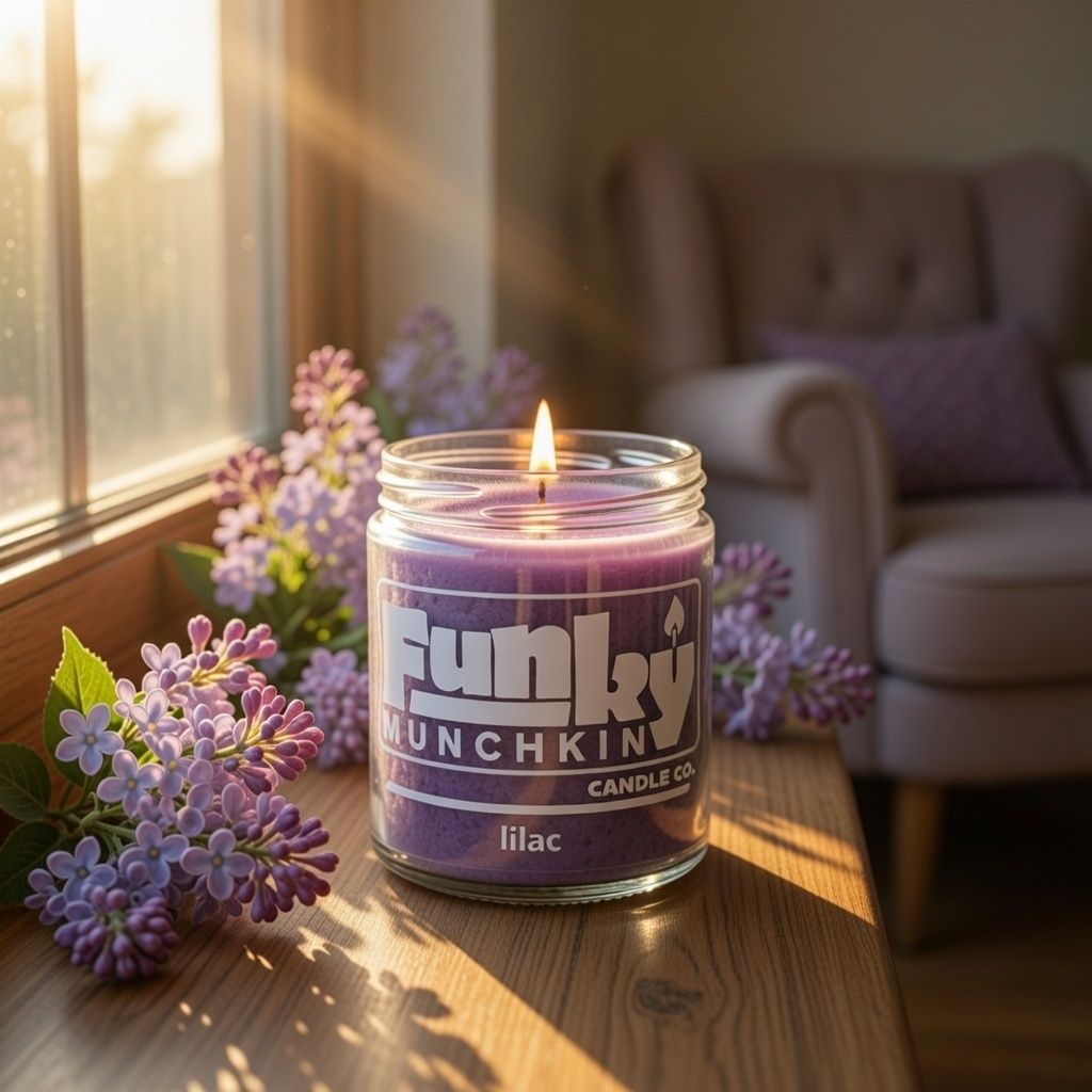 FunkyMunchkin's tweet photo. False spring: nature's cruel joke. Our Lilac candle: your witty comeback. Bloom indoors while it lasts! 🌷 Who's with me? https://t.co/Nn4MtzJaDA