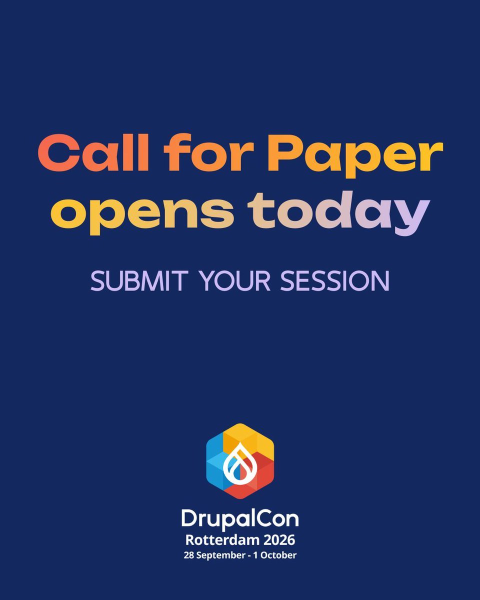 DrupalCon Rotterdam 2026 tweet media