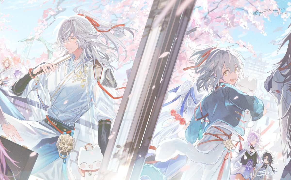 spring cat! happy cny~ #jingyuan 🐈