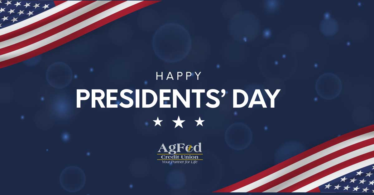 Ag_Fed's tweet photo. Happy Presidents’ Day!
 
Just a friendly reminder that AgFed is closed today.  If you require immediate assistance, please call our 24/7 member services at (202) 479-2270.  Online and Mobile Banking are also available.

#AgFedCreditUnion #presidentsday #cudifference #happymonday https://t.co/mOzsL319F4