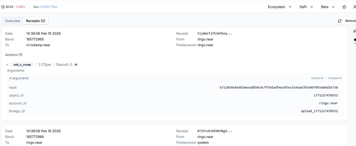 ceothetee's tweet photo. One-click provenance is real. Hash → stamp → verify. Try @nStamp_xyz ✅ https://t.co/OAJ2D8kIqt