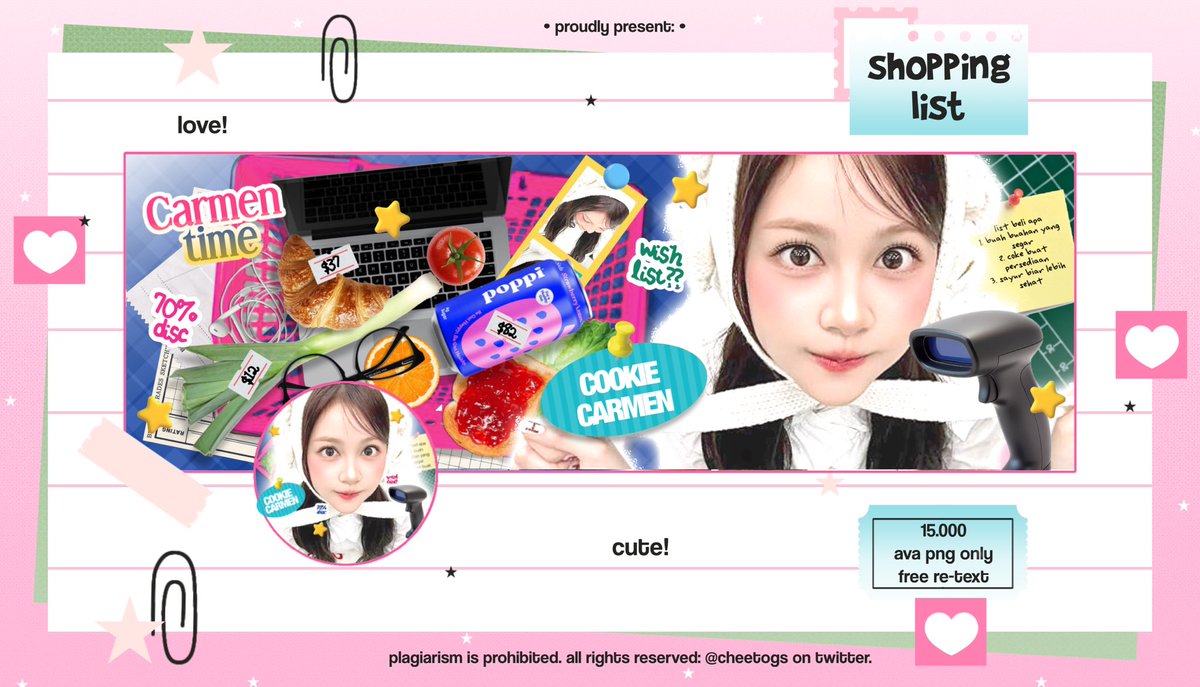 cheetogs's tweet image. help rt? thank youu🍓

hello there! Acaa ada layout ready stocks single  
🎣 Rosie, Asa, Winter, Carmen &amp;amp; Karina 
🎢 free re-text and open by req request
💌 dm or tele

aku tunggu yaaa! #zonauang