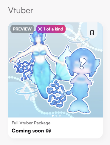 You can now find the preview for our mermaid VTuber bundle on our VGen

💫It will be perfect for any inspiring VTuber wishing to be find a cheaper way to start out while having a custom design

Feel free to comment what you think would be a fair bundle sale on this package!