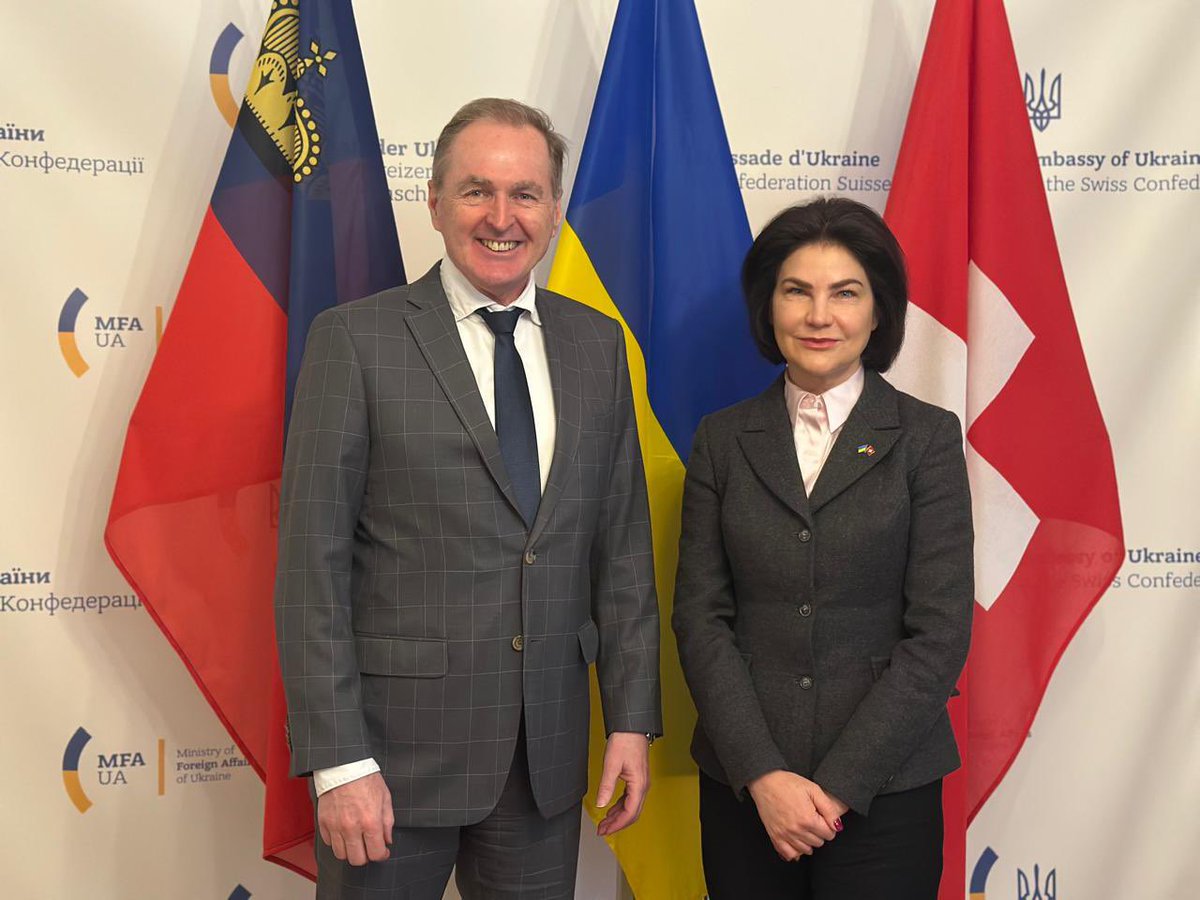 VenediktovaIV's tweet photo. Had a meeting with Robert Turner, Head of  @IOMUkraine, during his visit to 🇨🇭. Grateful for all the humanitarian initiatives to support displaced persons, war veterans, and communities for 🇺🇦.
Partnership with ІОʼs remains an integral element in strengthening 🇺🇦's resilience. https://t.co/4R8R3udgzB