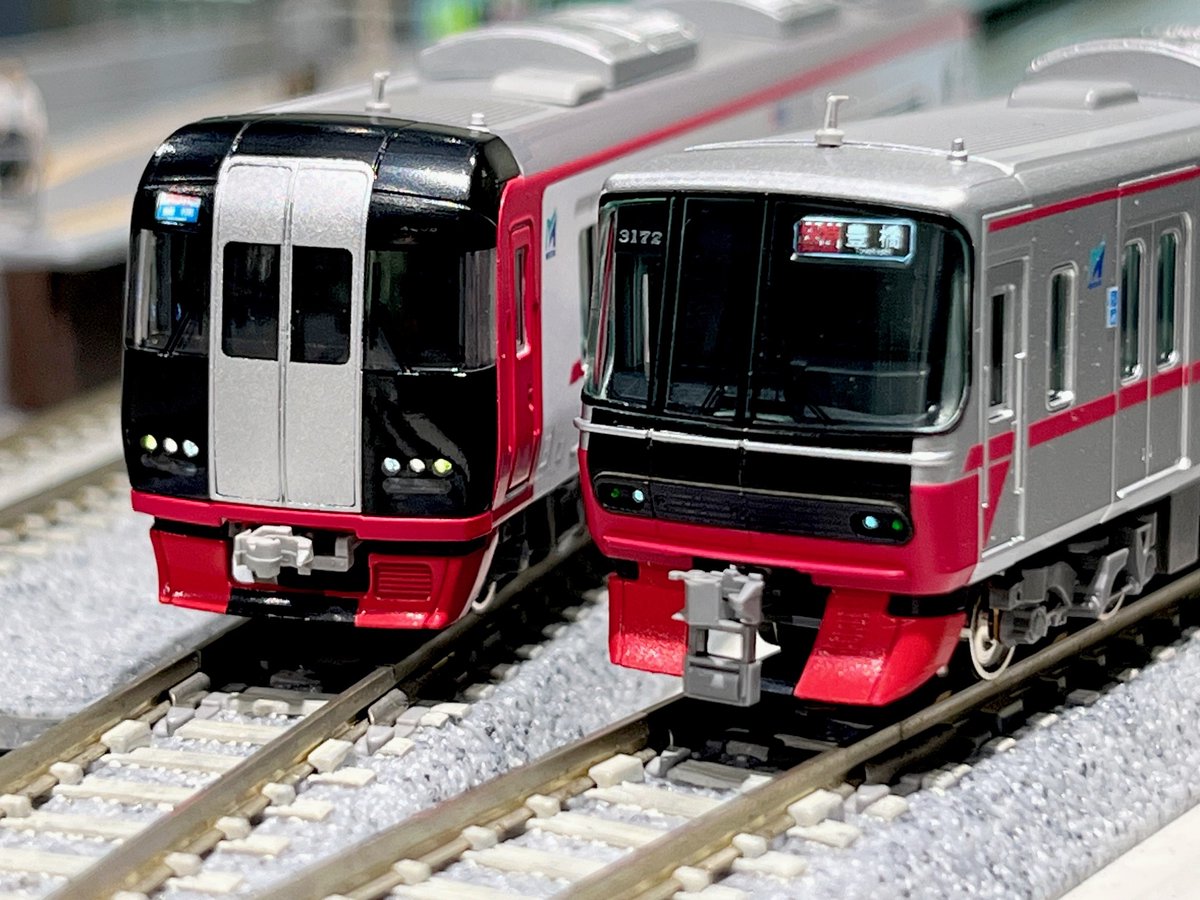 特製完成品売り場に名鉄2200系2次車+3150系7次車(2209F+3172F) 8両編成