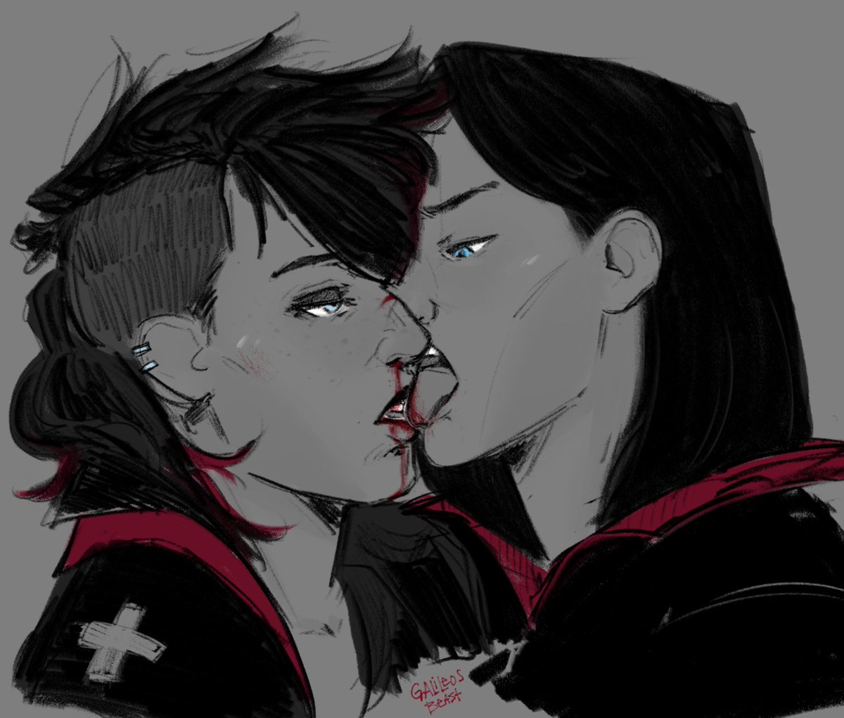 lickin all up in that scar #caitvi