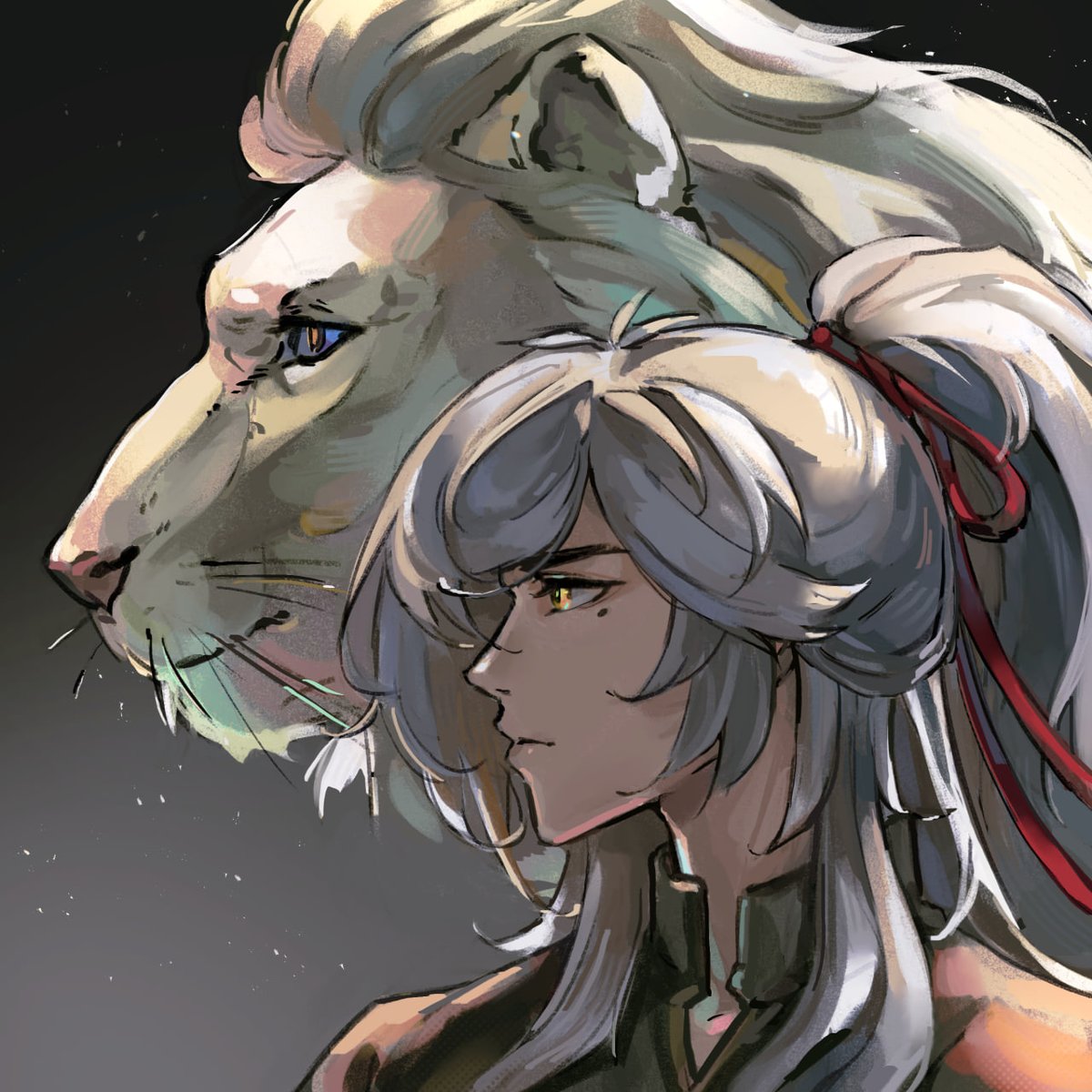 skairsy's tweet photo. quick sketch with the best man🫶 #JingYuan #HonkaiStarRail #HSRFanart https://t.co/tM7TmIZOrr