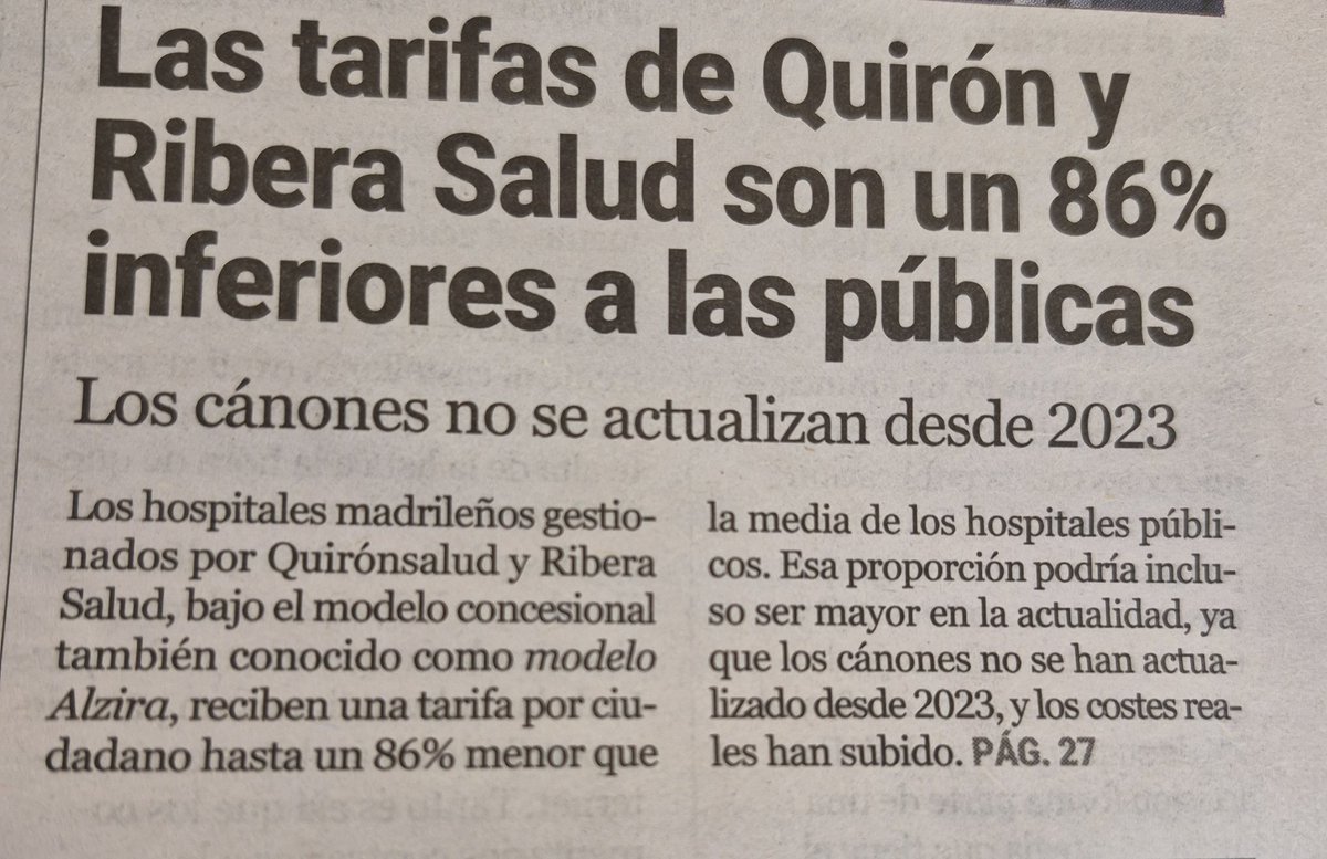 El odio a la sanidad de gestión privada es porque la ultraizquierda no quiere el progreso, sino el control, y politizar todos los servicios.
