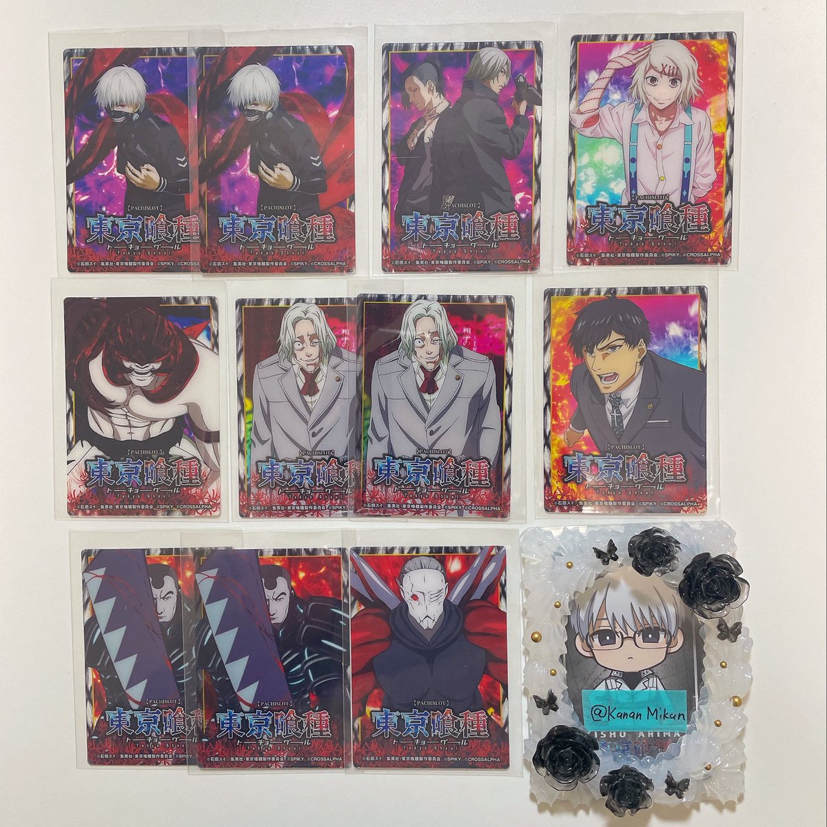 交換】東京喰種 パチスロ ホール景品 クリアカード 譲:画像参照 求:利