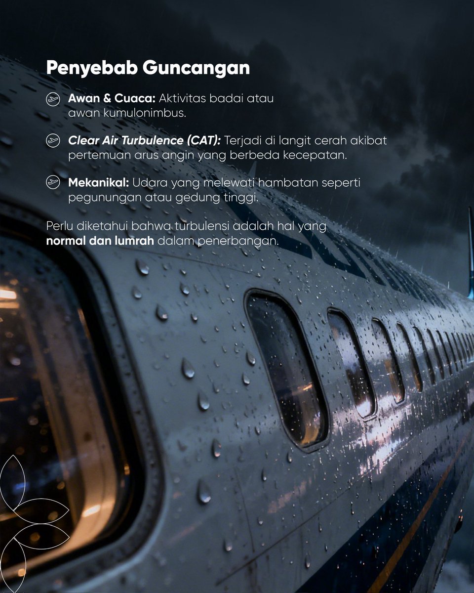 INJairports's tweet photo. Turbulensi: Ujian kesabaran buat yang lagi minum kopi panas di pesawat ☕️✈️

Biar nggak kaget lagi pas pesawat agak goyang, yuk kenalan sama istilah Turbulensi dan gimana caranya pilot dan kamu menghadapinya! 😁 https://t.co/4eXp3qmtGx