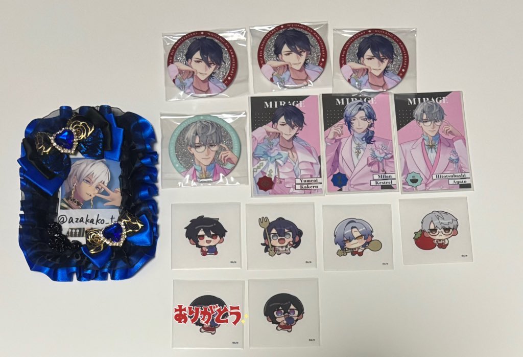 交換】にじさんじ 8th 8周年 缶バッジ メタルカード Aグループ 特典