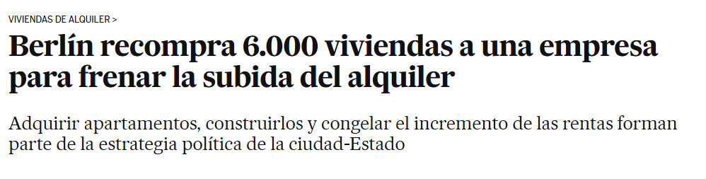 PalomoVictorM's tweet image. Ya no sé cuantos anuncios de este tipo se han anunciado en esta legislatura

¿Por qué no recuperar las viviendas que fueron públicas y que Blackstone las va a vender en marzo?

Así ampliamos el parque público desde YA y de paso echamos a los buitres

En Berlín ya lo hicieron