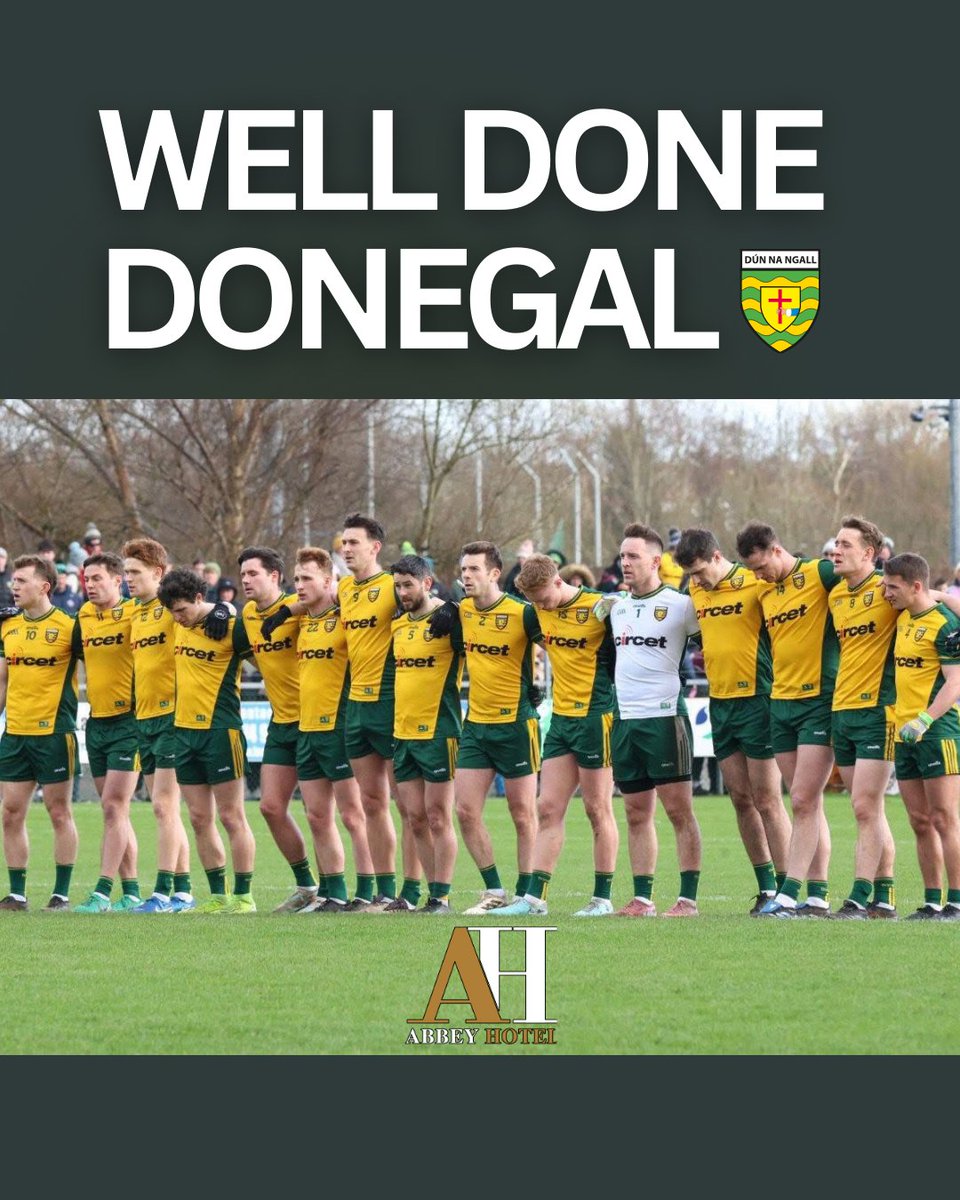 Congrats to Donegal Senior Footballers on a fantastic win over Mayo! 👏💚💛 Proud sponsors supporting passion, commitment, and talent. Well done to players and staff! #DonegalGAA #ProudSponsors #GAA #TeamDonegal