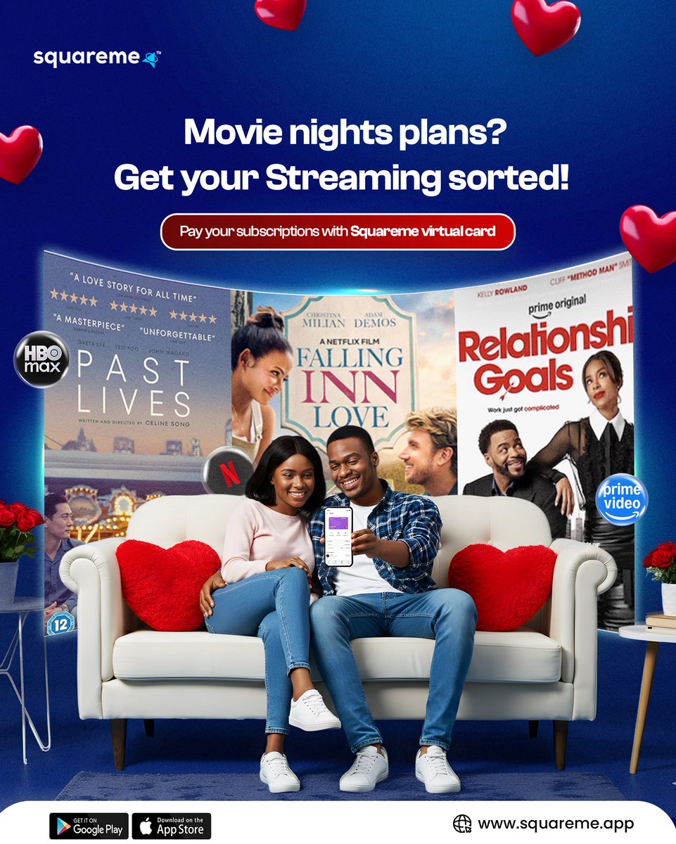 squaremeafrica's tweet photo. Imagine this…
Lights dimmed. Popcorn ready.
You press play and then your subscription doesn’t go through.

Instant mood killer

Before movie night turns awkward, get your streaming sorted.

Pay for all your streaming subscriptions seamlessly with your Squareme virtual card. Fast. Reliable. Stress-free.

Get your Squareme virtual card today and keep your movie night uninterrupted.
.
.
.
#squarmeapp #squareme #squaremevirtualcard #virtualdollarcard #fintechstartup