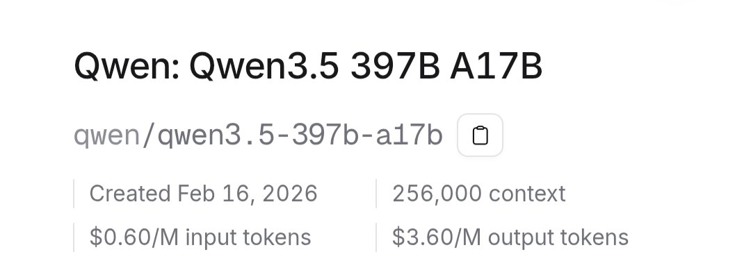 OpenRouter price card