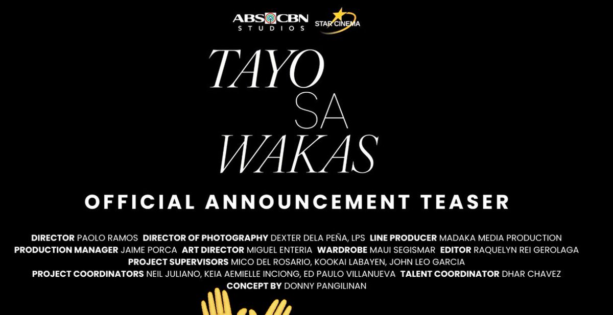 We’ve long waited for this kind of movie. A movie that we all deserve. So fitting that #DonBelle’s journey was highlighted on this announcement teaser, that made it special. Donny, we thank you for the concept, and to you and Belle for the extra effort. We love you two!