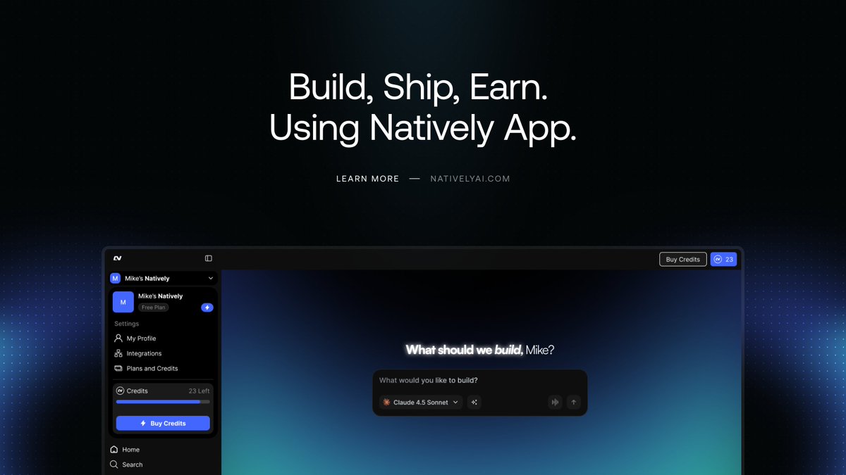 Natively App tweet media