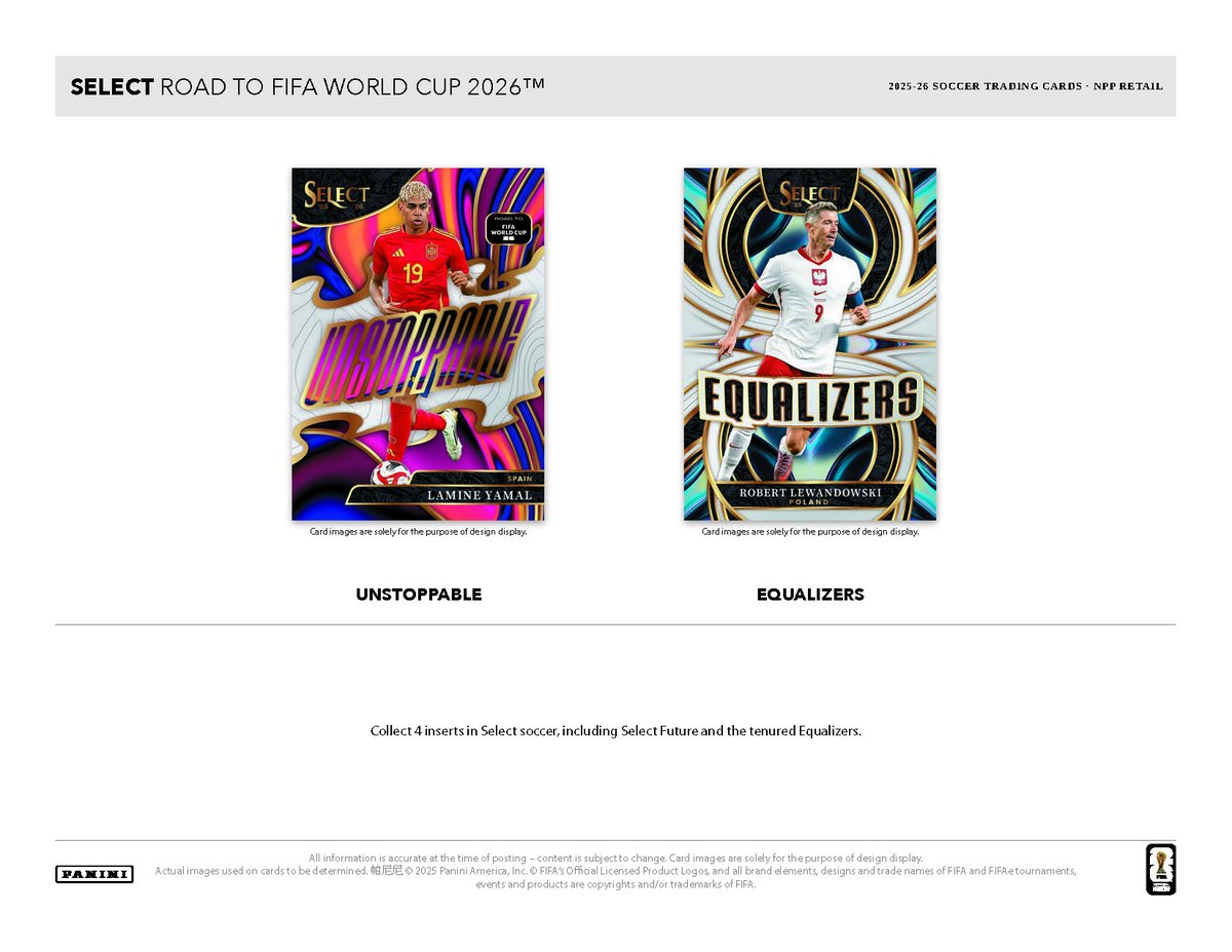 製品情報】 2026年4月以降 発売予定 ⚽ 2025-26 PANINI SELECT ROAD TO