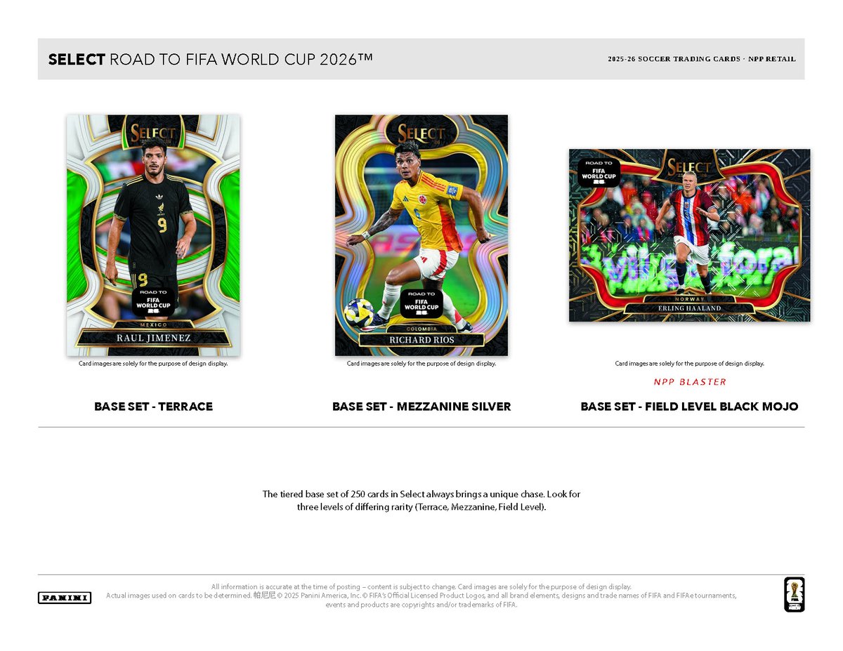 製品情報】 2026年4月以降 発売予定 ⚽ 2025-26 PANINI SELECT ROAD TO