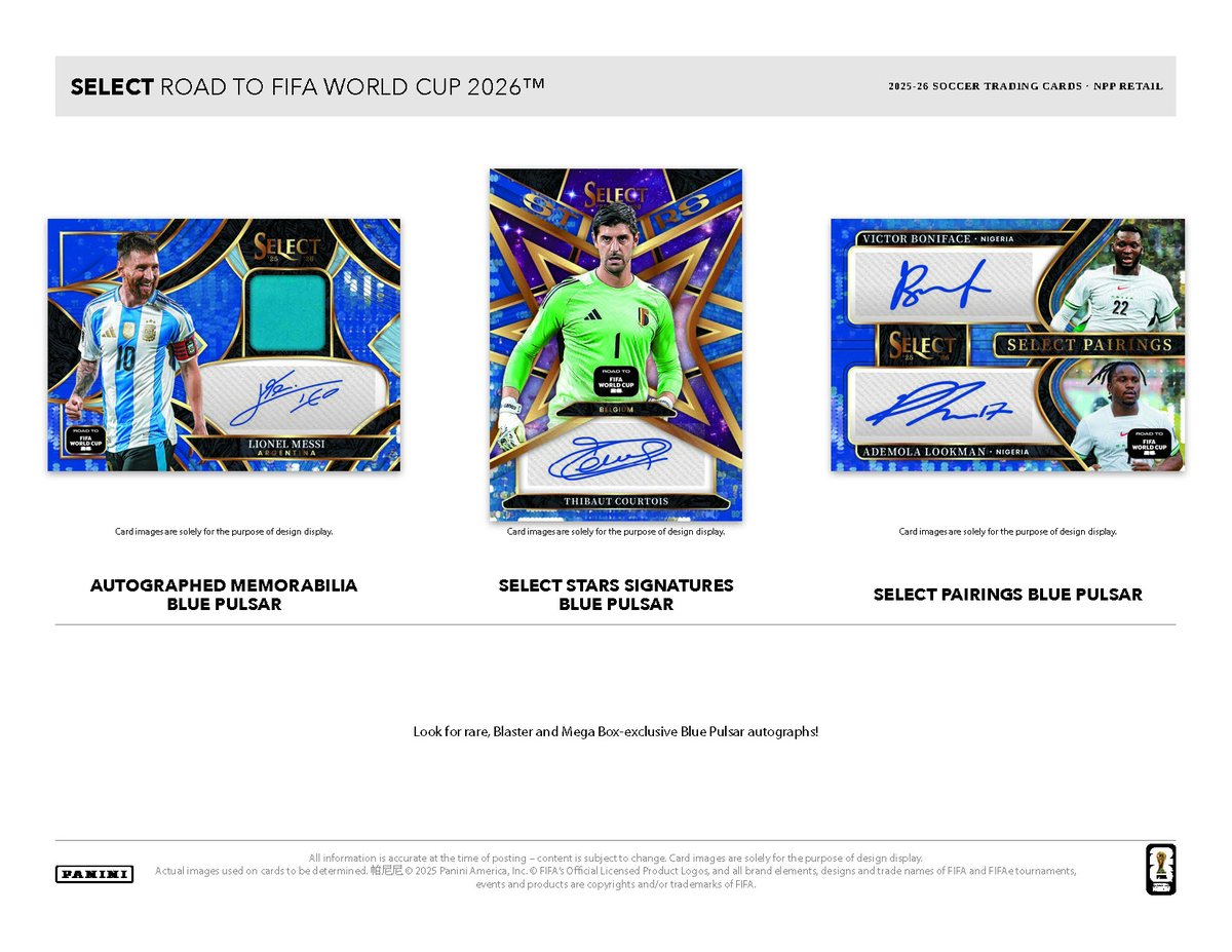 CNPトレカ SP-RRR トワ 【世界に5枚❗️】 製品情報】 2026年4月以降 発売予定 ⚽ 2025-26 PANINI SELECT ROAD TO