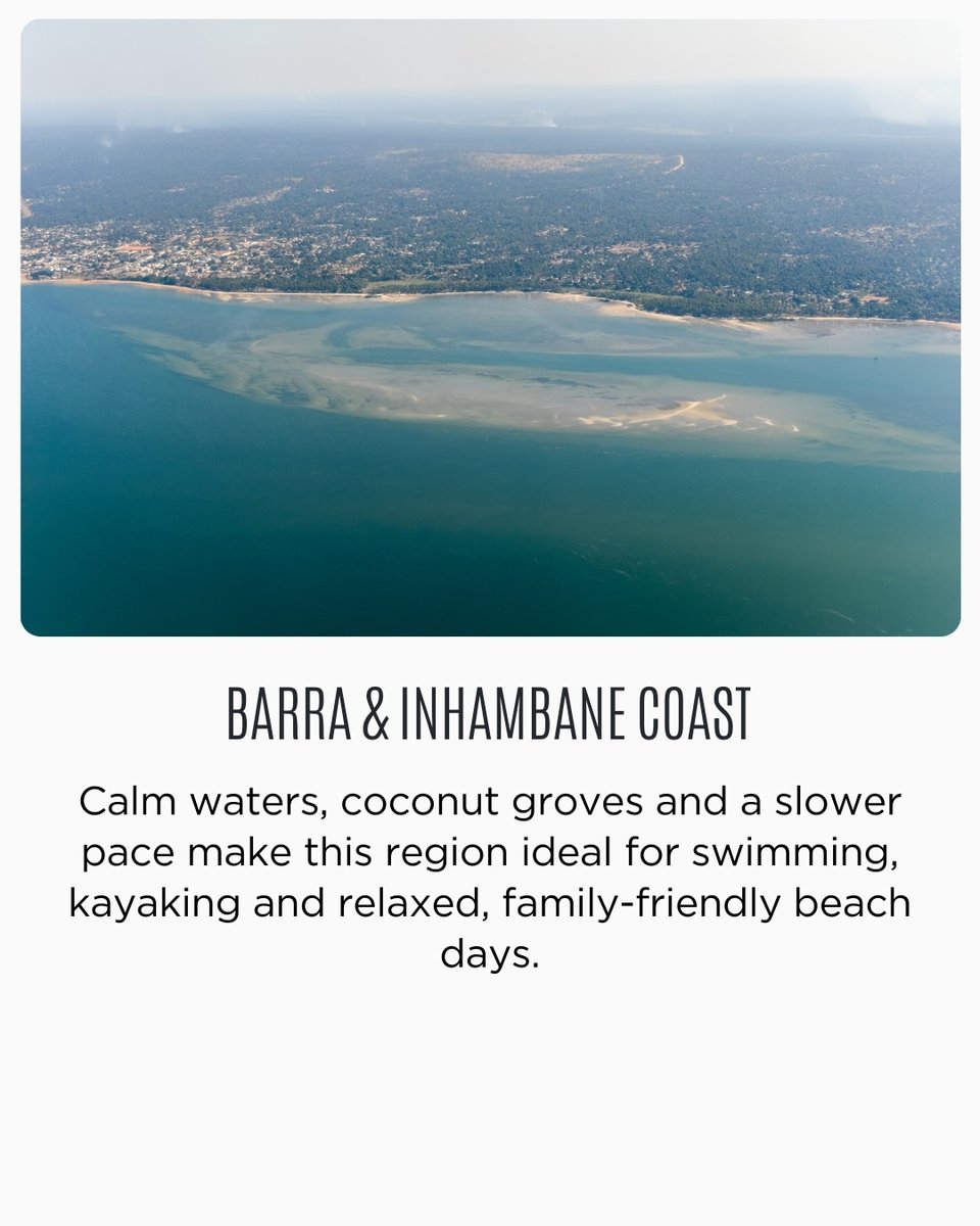 AfricanTravelCo's tweet photo. Mozambique’s beach regions each offer a unique coastal escape.

→ Save for later

#mozambique #travelwithatc #africantravelconcept #atc https://t.co/sJtUufnaBu
