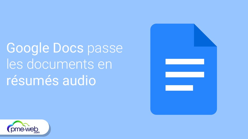 Google Docs transforme vos documents en résumés audio dlvr.it/TQzgNF #Actualités