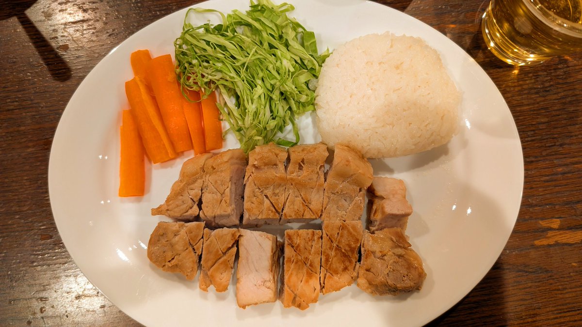 豚ステーキ焼いた
画面外にサウザンドアイランドドレッシングもあるよ