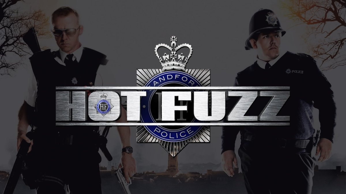 ATRightMovies's tweet photo. HOT FUZZ was released 19 years ago today. The second entry in Edgar Wright’s Cornetto Trilogy and one of the most beloved British comedies this century, the tale of how it was made is like firing two guns whilst jumping through the air…

1/46 https://t.co/zIR4kiOvba